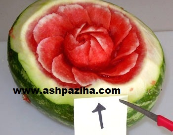 Training - Video - step - by - step - decoration - watermelon - to - the - Flowers (14)