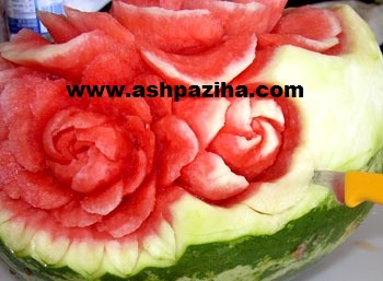 Training - Video - step - by - step - decoration - watermelon - to - the - Flowers (8)