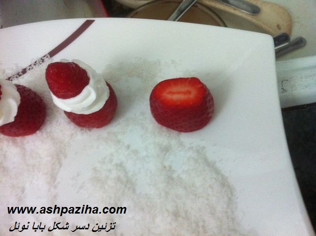 Decorated - dessert - shape - Santa Claus - strawberries - and - creamy (16)