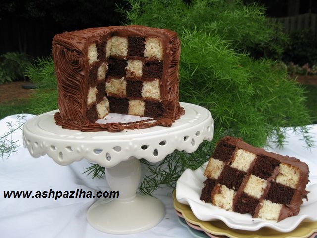 Decoration - cake - checkered - step - by - step (13)