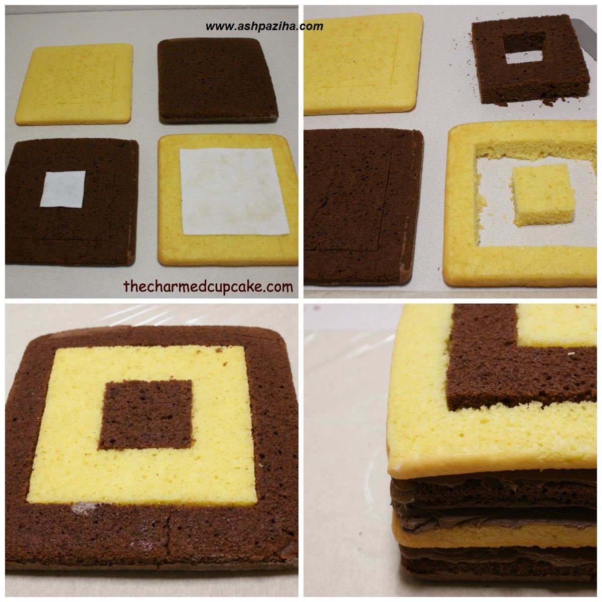 Decoration - cake - checkered - step - by - step (14)