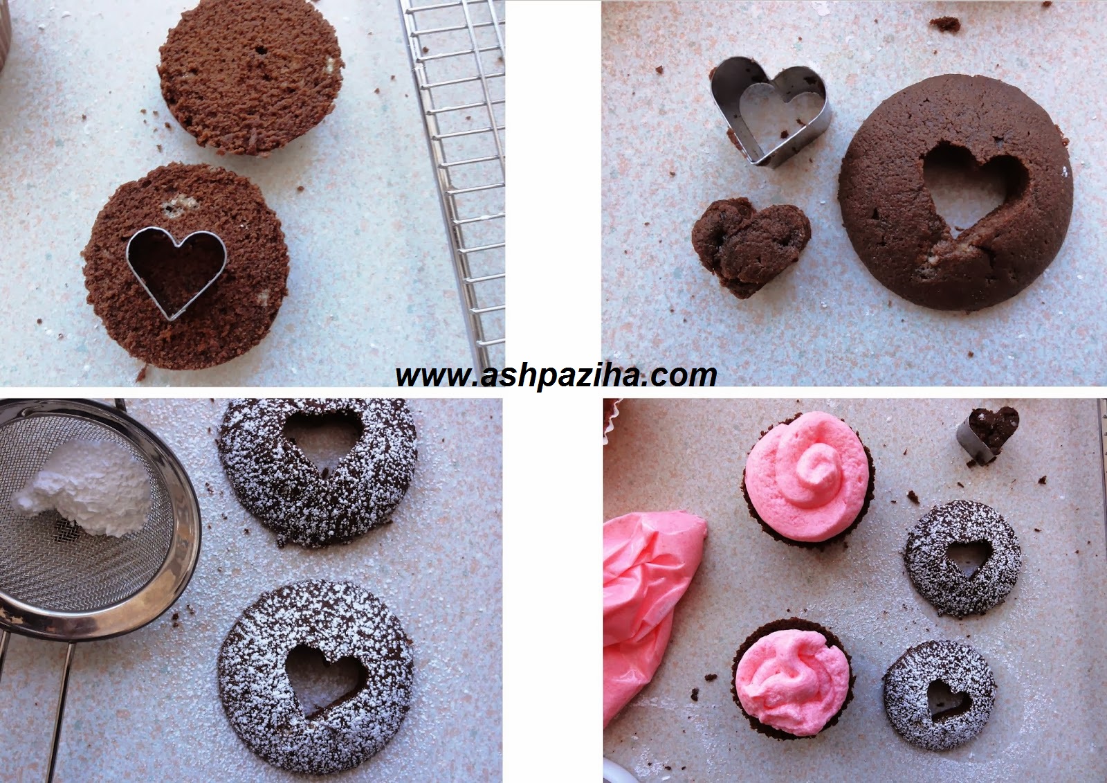Recipe - Cup - Cakes - Chocolate - heart - shaped - the training - image (3)
