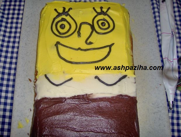 Decoration - cake - in - shape - Sponge Bob - teaching - image (17)
