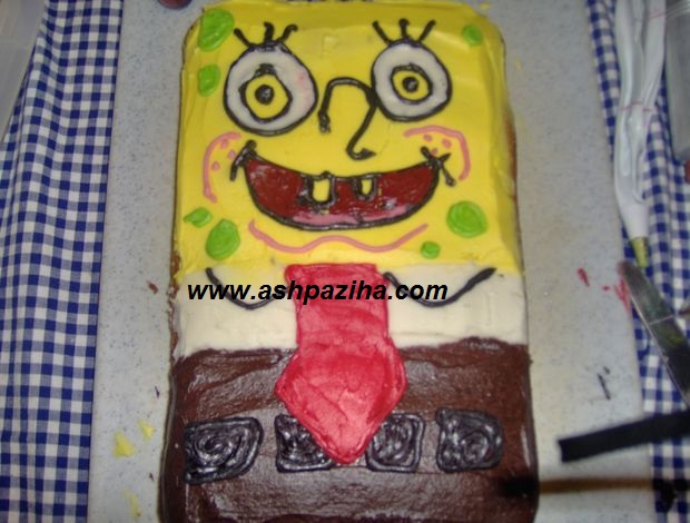 Decoration - cake - in - shape - Sponge Bob - teaching - image (21)