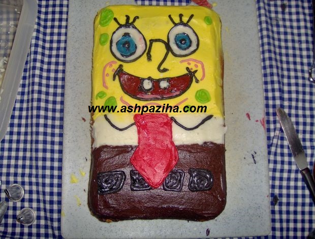 Decoration - cake - in - shape - Sponge Bob - teaching - image (22)