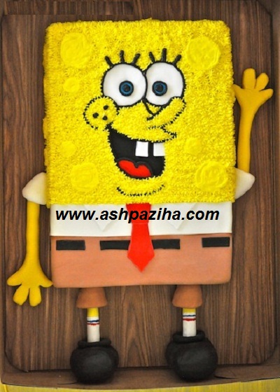 Decoration - cake - in - shape - Sponge Bob - teaching - image (24)