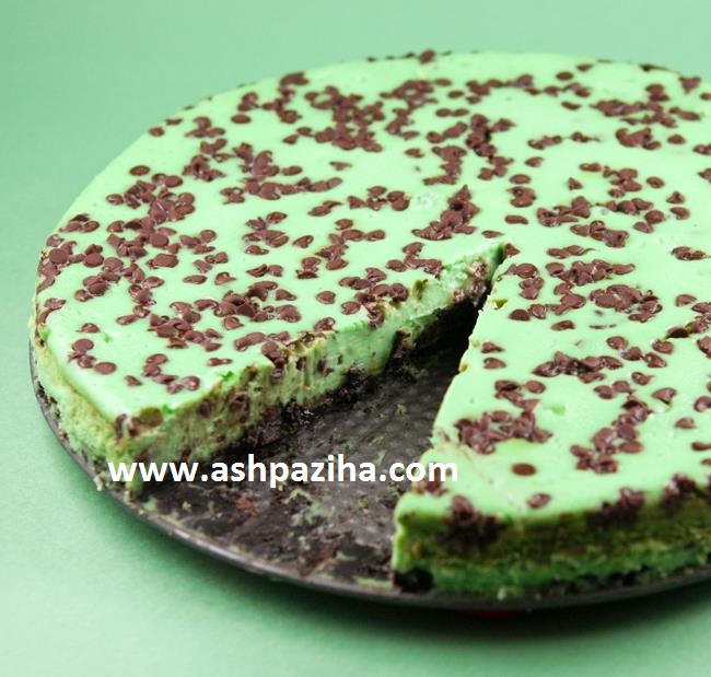 Mode - preparation - Cheesecake - spearmint - with - chocolate - image (8)