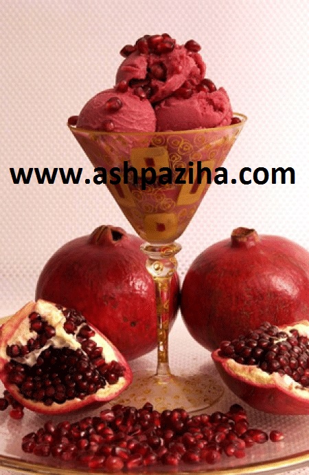 How - Preparation - ice cream - Pomegranate