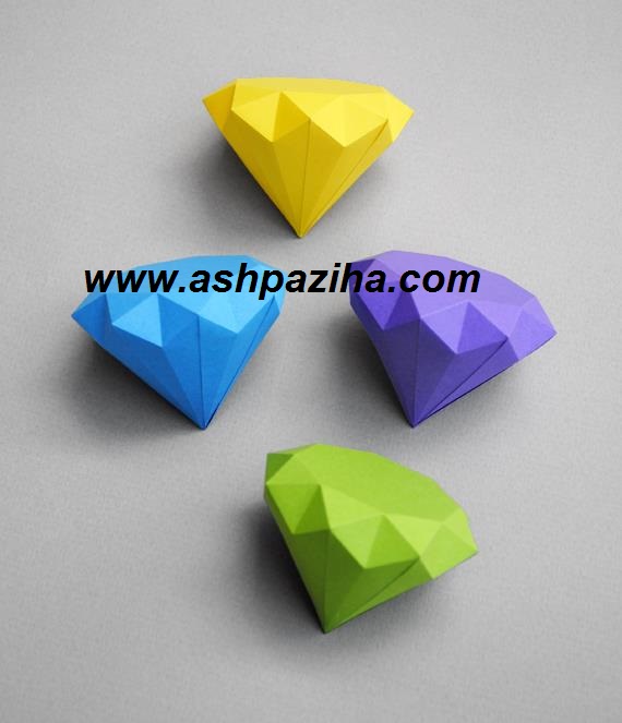 Training - Making - diamond - Paper - three-dimensional - Arts - Origami (4)