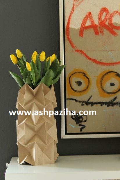 Training - Making - paper vase - with - art - Origami (5)