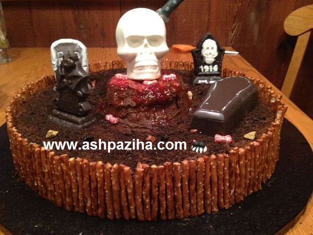 Added - decoration - birthday cake - shaped - skeleton - image (12)