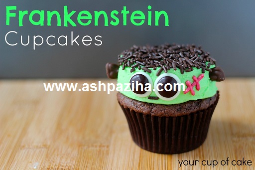 Decorated - Cap cakes - to - the - Frankenstein - Special - Halloween - 2016 (2)