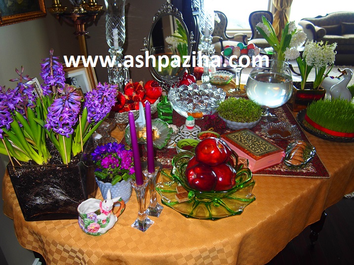 Decoration - tablecloths - Haftsin - and - pile - Nowruz 95 - Series - six (4)