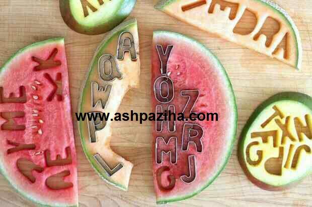 Decorating - watermelon - with - template - Yalda - 94 - series of - seventy - and - two (3)