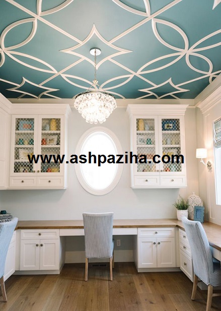 Design - and - decoration - ceiling - with - wallpaper (10)