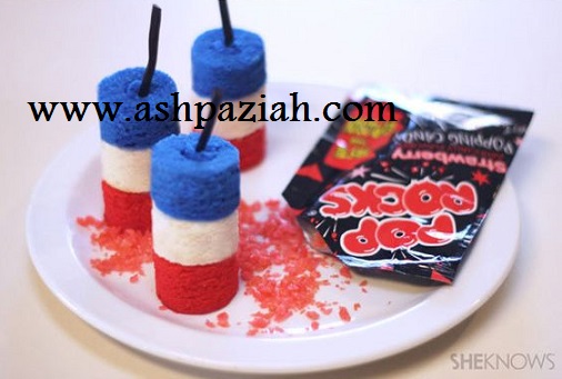 Decoration - Food - by - birthday - to - Themes - blue - and - red - and - white (6)