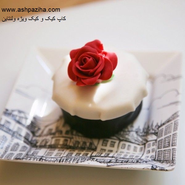 Decorated - cup cakes - and - cake - especially - Valentine (2)