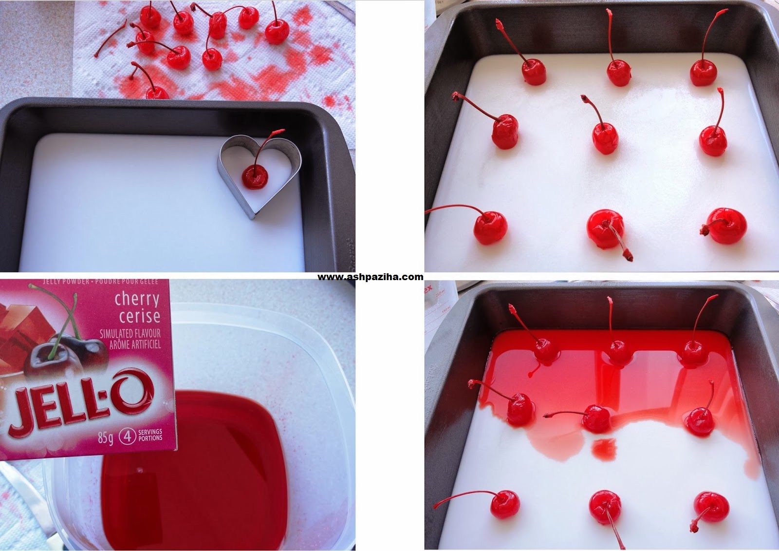 Mode - preparation - Jelly - heart - shaped - with - Cherry - Specials - Valentine (3)