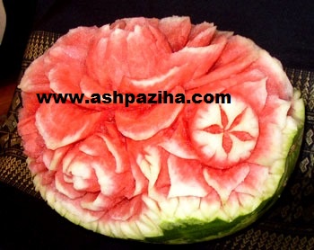 Training - Video - step - by - step - decoration - watermelon - to - the - Flowers (10)