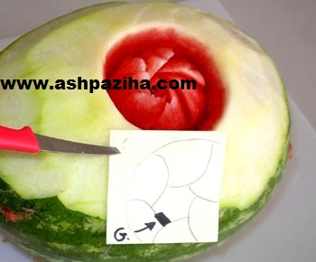 Training - Video - step - by - step - decoration - watermelon - to - the - Flowers (16)