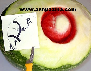 Training - Video - step - by - step - decoration - watermelon - to - the - Flowers (17)