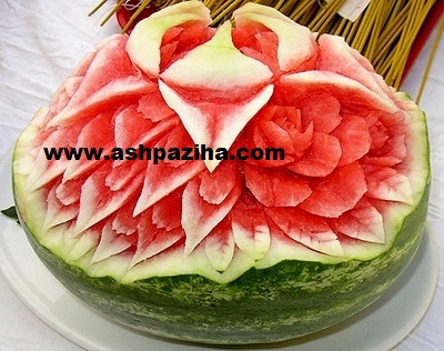 Training - Video - step - by - step - decoration - watermelon - to - the - Flowers (2)
