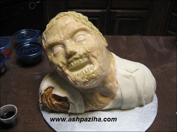 The newest - decoration - cake - in - Figure - zombies - teaching - video (55)