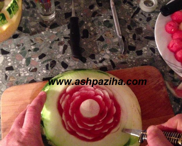 Decoration - Watermelon - to - the - Flower - Rose - teaching - image (24)