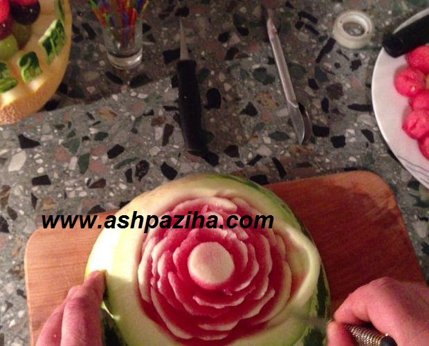 Decoration - Watermelon - to - the - Flower - Rose - teaching - image (27)