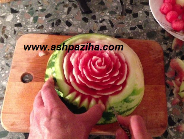 Decoration - Watermelon - to - the - Flower - Rose - teaching - image (34)