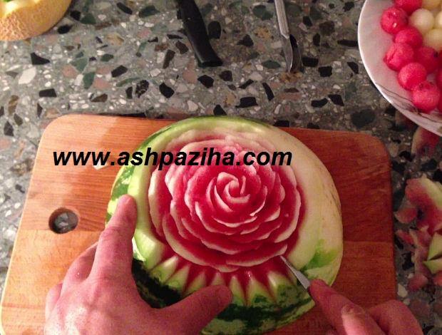 Decoration - Watermelon - to - the - Flower - Rose - teaching - image (35)