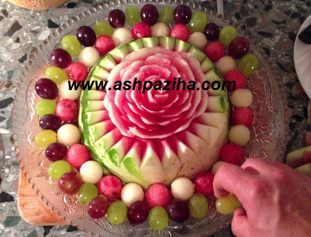 Decoration - Watermelon - to - the - Flower - Rose - teaching - image (39)