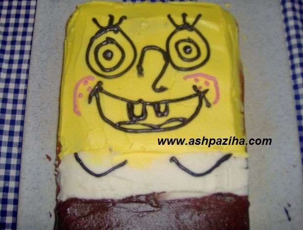 Decoration - cake - in - shape - Sponge Bob - teaching - image (19)