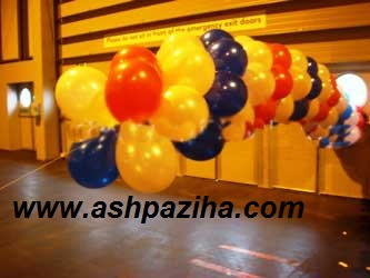Decorations - inflatable balls - chain - the colored (10)