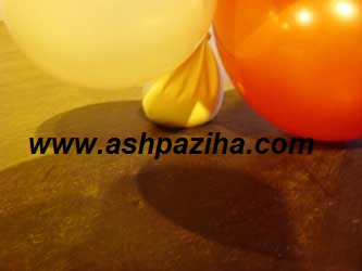 Decorations - inflatable balls - chain - the colored (12)
