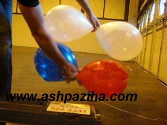 Decorations - inflatable balls - chain - the colored (5)
