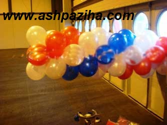 Decorations - inflatable balls - chain - the colored (9)
