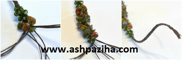 making - Bracelets - cluster - woven - with - nut - stone (4)