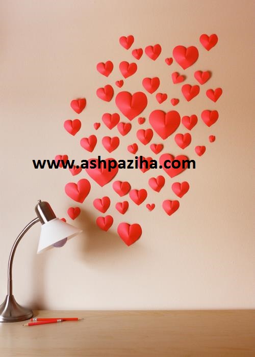 Making - Paper Heart - to - decorations - wall (2)