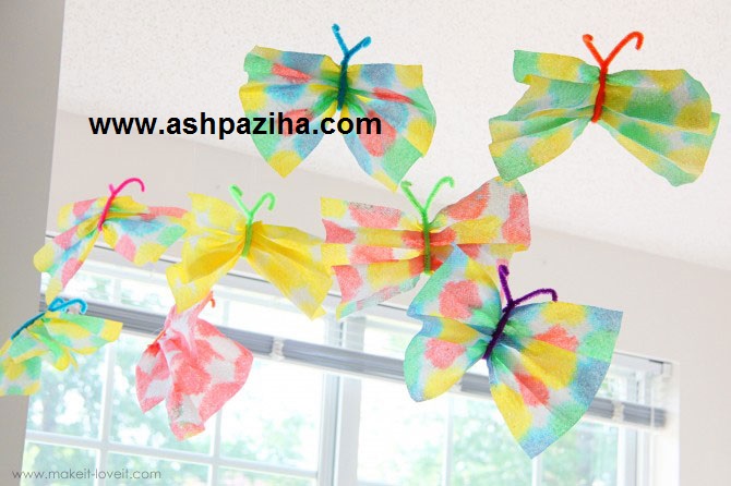 Making - Butterfly - decorative - with - Paper handkerchiefs (3)
