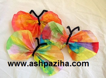 Making - Butterfly - decorative - with - Paper handkerchiefs (4)