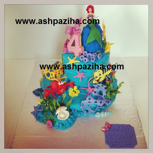 Cakes - birthday - with - Decoration - and - design - Mermaid (1)