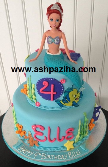 Cakes - birthday - with - Decoration - and - design - Mermaid (2)