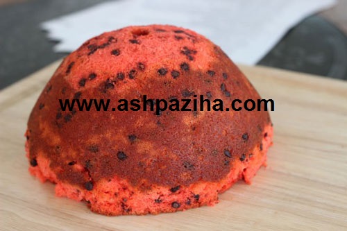 How - Preparation - cake - red - with - decorating - watermelon (8)