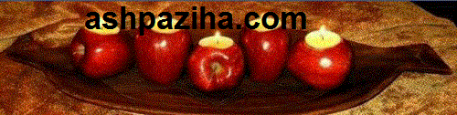 Decoration - tablecloths - Haftsin - with - candles - apple - especially - Nowruz 95 (1)