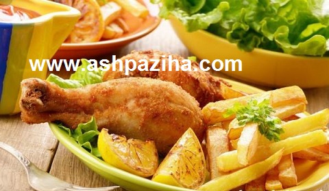 Decorations - chicken - fried - with - potatoes - Eid - Nowruz - 1395 (8)