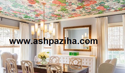 Design - and - decoration - ceiling - with - wallpaper (2)