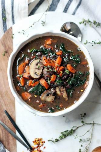 سوپ قارچ و هویج