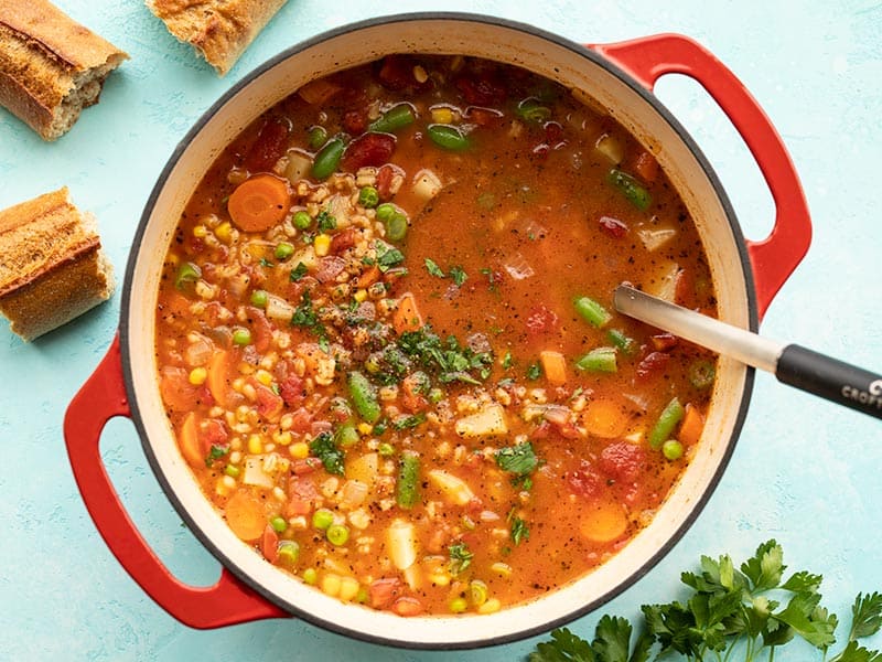 طرز تهیه سوپ سبزیجات خانگی