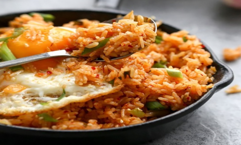 طرز تهیه برنج سرخ شده کره ای